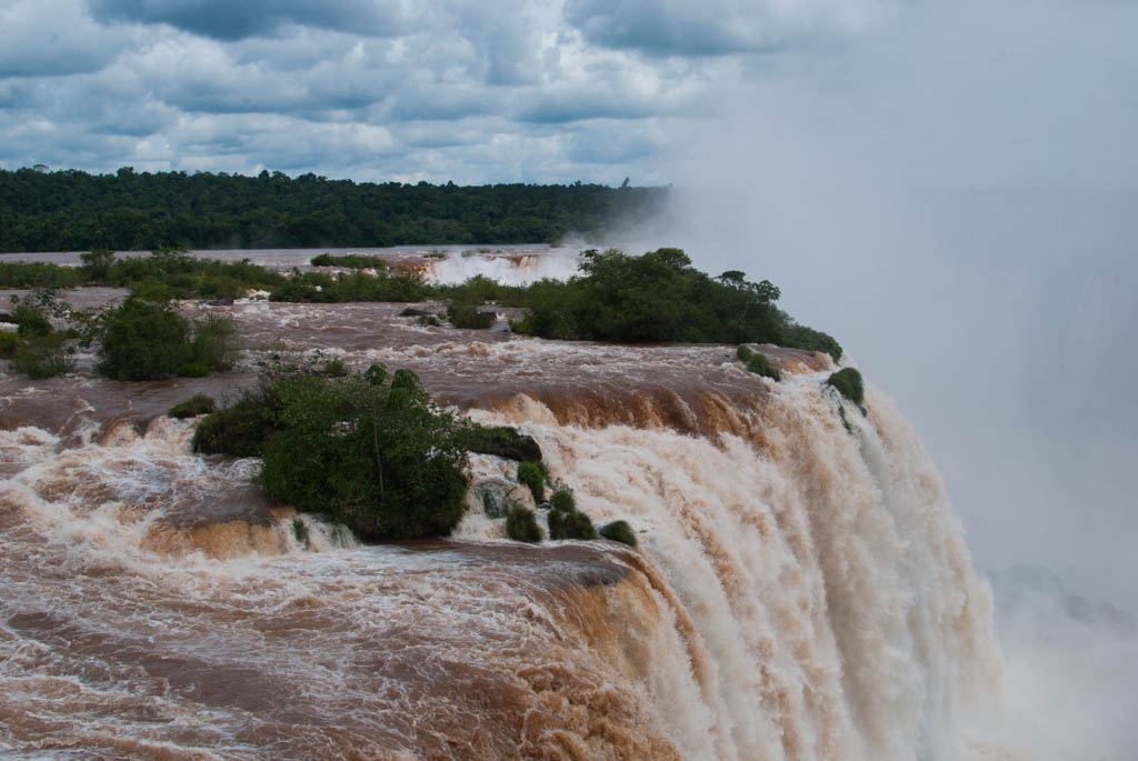 La partie des chutes qui est au Brésil